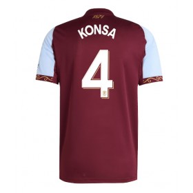 Aston Villa Ezri Konsa #4 Hemmakläder 2025-26 Kortärmad